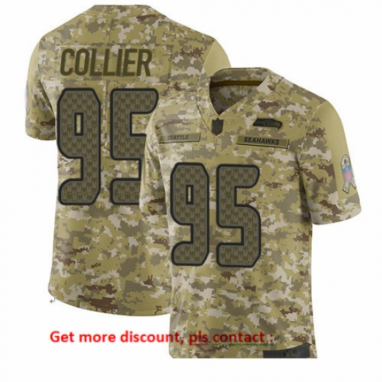 Seahawks 95 L J Collier Camo Men Stitched Football Limited 2018 Salute To Service Jersey Seahawks 95 L J Collier Camo Men Stitched Football Limited 2018 Salute To Service Jersey