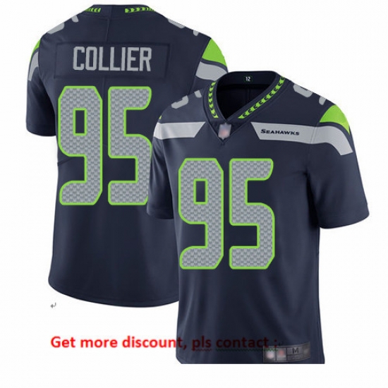 Seahawks 95 L J Collier Steel Blue Team Color Men Stitched Football Vapor Untouchable Limited Jersey Seahawks 95 L J Collier Steel Blue Team Color Men Stitched Football Vapor Untouchable Limited Jersey