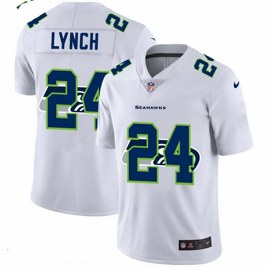 Seattle Seahawks 24 Marshawn Lynch White Men Nike Team Logo Dual Overlap Limited NFL Jersey Seattle Seahawks 24 Marshawn Lynch White Men Nike Team Logo Dual Overlap Limited NFL Jersey