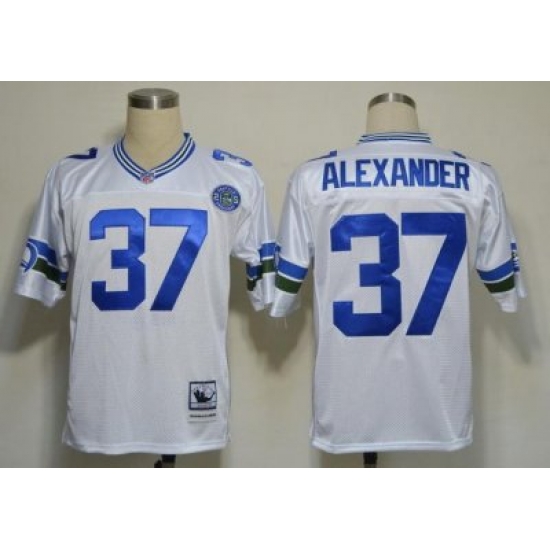 Seattle Seahawks 37 Shaun Alexander White Throwback NFL Jerseys Seattle Seahawks 37 Shaun Alexander White Throwback NFL Jerseys
