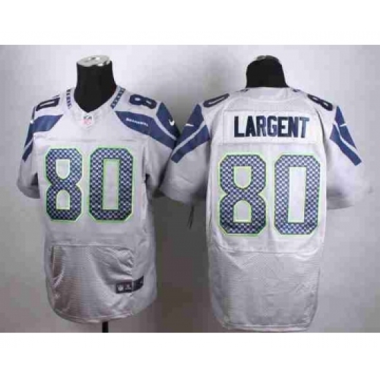 nike nfl jerseys seattle seahawks 80 largent grey[Elite]