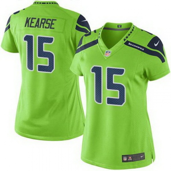 Nike Seahawks #15 Jermaine Kearse Green Womens Stitched NFL Limited Rush Jersey Nike Seahawks #15 Jermaine Kearse Green Womens Stitched NFL Limited Rush Jersey