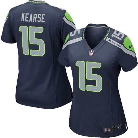 Nike Seahawks #15 Jermaine Kearse Steel Blue Team Color Womens Stitched NFL Elite Jersey Nike Seahawks #15 Jermaine Kearse Steel Blue Team Color Womens Stitched NFL Elite Jersey