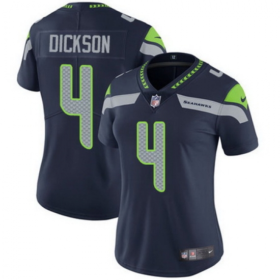 Nike Seahawks 4 Michael Dickson Steel Blue Team Color Womens Stitched NFL Vapor Untouchable Limited Jersey Nike Seahawks 4 Michael Dickson Steel Blue Team Color Womens Stitched NFL Vapor Untouchable Limited Jersey
