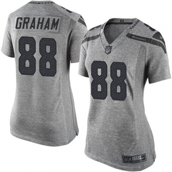 Nike Seahawks #88 Jimmy Graham Gray Womens Stitched NFL Nike Seahawks #88 Jimmy Graham Gray Womens Stitched NFL