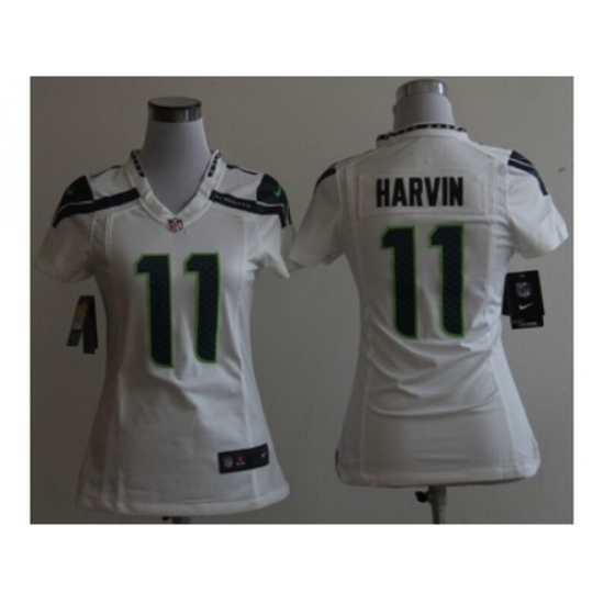 Nike Women NFL Seattle Seahawks #11 Percy Harvin White Jerseys Nike Women NFL Seattle Seahawks #11 Percy Harvin White Jerseys