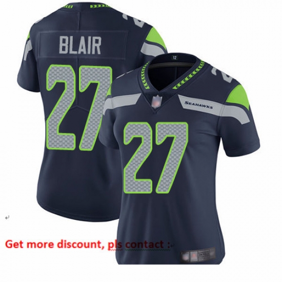 Seahawks 27 Marquise Blair Steel Blue Team Color Women Stitched Football Vapor Untouchable Limited Jersey Seahawks 27 Marquise Blair Steel Blue Team Color Women Stitched Football Vapor Untouchable Limited Jersey