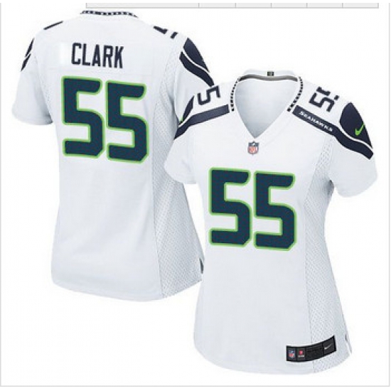 Women NEW Seattle Seahawks #55 Frank Clark White Stitched NFL Elite Jersey Women NEW Seattle Seahawks #55 Frank Clark White Stitched NFL Elite Jersey