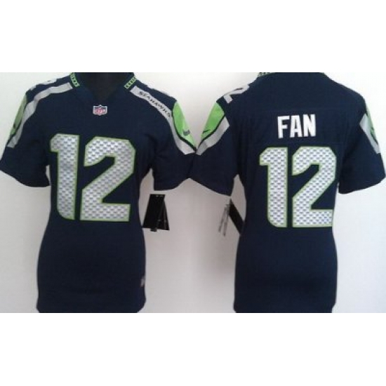 Women Nike Seattle Seahawks 12# Fan Blue Nike NFL Jerseys Women Nike Seattle Seahawks 12# Fan Blue Nike NFL Jerseys