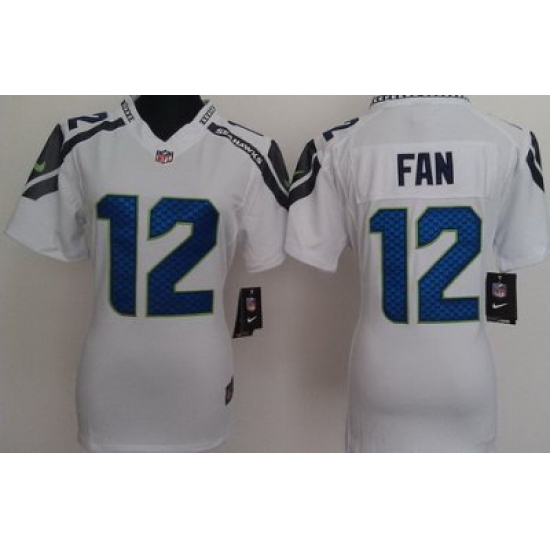 Women Nike Seattle Seahawks 12# Fan White Nike NFL Jerseys Women Nike Seattle Seahawks 12# Fan White Nike NFL Jerseys