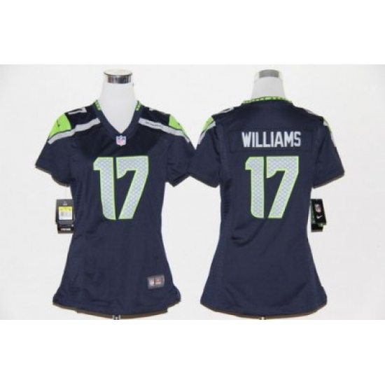 Women Nike Seattle Seahawks 17# Mike Williams Blue Nike NFL Jerseys Women Nike Seattle Seahawks 17# Mike Williams Blue Nike NFL Jerseys