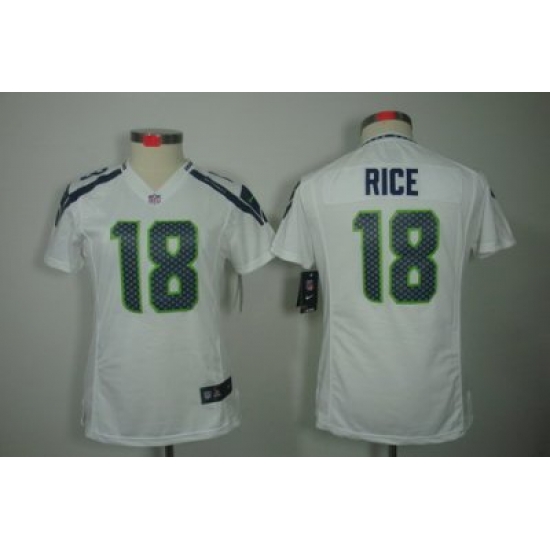 Women Nike Seattle Seahawks 18# Sidney Rice White Color NFL LIMITED Jerseys Women Nike Seattle Seahawks 18# Sidney Rice White Color NFL LIMITED Jerseys