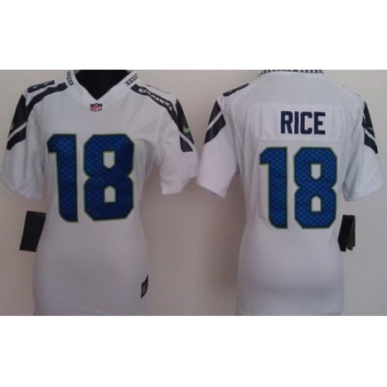 Women Nike Seattle Seahawks 18# Sidney Rice White Nike NFL Jerseys Women Nike Seattle Seahawks 18# Sidney Rice White Nike NFL Jerseys
