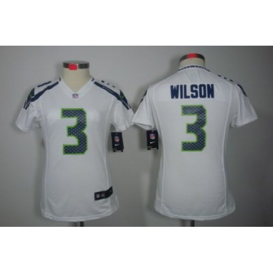 Women Nike Seattle Seahawks #3 Wilson White Color NFL LIMITED Jerseys Women Nike Seattle Seahawks #3 Wilson White Color NFL LIMITED Jerseys