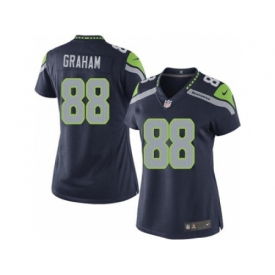 Women Nike Seattle Seahawks 88 Jimmy Graham blue NFL Jersey Women Nike Seattle Seahawks 88 Jimmy Graham blue NFL Jersey