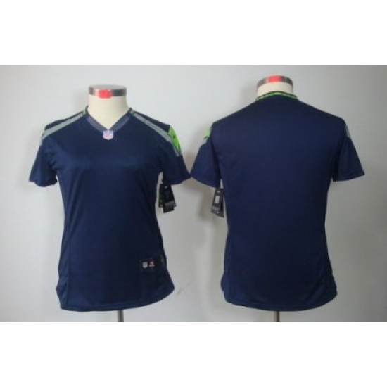 Women Nike Seattle Seahawks Blank Blue Color NFL LIMITED Jerseys Women Nike Seattle Seahawks Blank Blue Color NFL LIMITED Jerseys