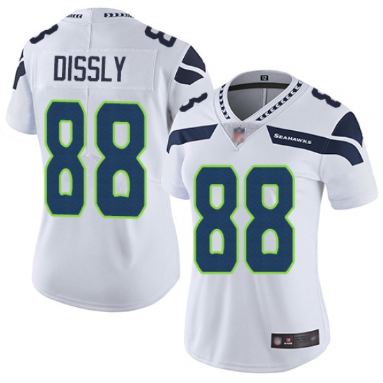Women Seahawks 88 Will Dissly White Stitched Football Vapor Untouchable Limited Jersey Women Seahawks 88 Will Dissly White Stitched Football Vapor Untouchable Limited Jersey
