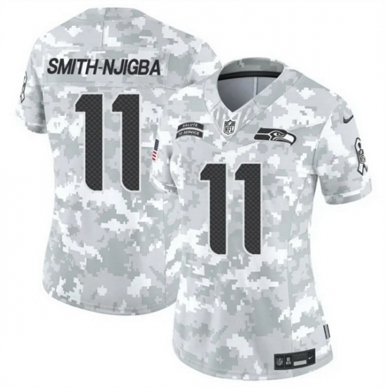 Women Seattle Seahawks 11 Jaxon Smith Njigba 2024 F U S E Arctic Camo Salute To Service Limited Stitched Football Jersey Women Seattle Seahawks 11 Jaxon Smith Njigba 2024 F U S E Arctic Camo Salute To Service Limited Stitched Football Jersey