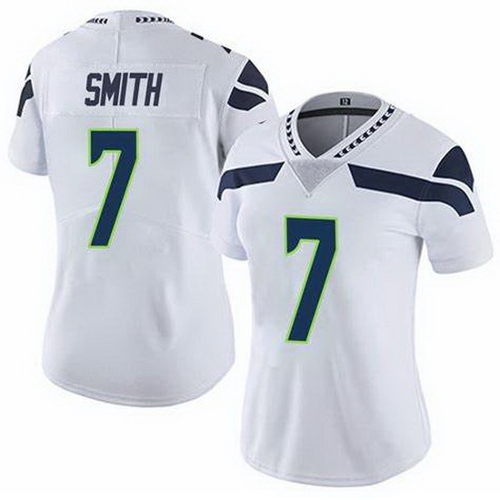Women Seattle Seahawks Geno Smith #7 White Vapor Limited NFL Jersey Women Seattle Seahawks Geno Smith #7 White Vapor Limited NFL Jersey