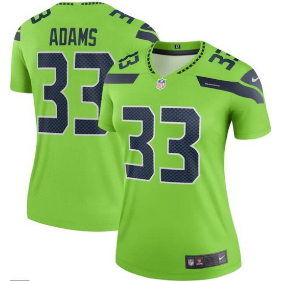 Women Seattle Seahawks Jamal Adams #33 Green Vapor Limited NFL Jersey Women Seattle Seahawks Jamal Adams #33 Green Vapor Limited NFL Jersey