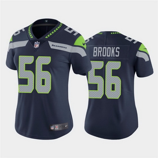 Women Seattle Seahawks Jordyn Brooks #56 Grey Vapor Limited Football Jersey Women Seattle Seahawks Jordyn Brooks #56 Grey Vapor Limited Football Jersey