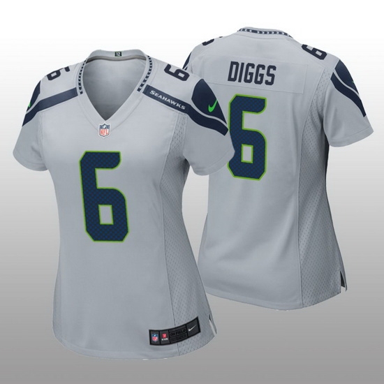 Women Seattle Seahawks Quandre Diggs #6 Grey Vapor Limited NFL Jersey Women Seattle Seahawks Quandre Diggs #6 Grey Vapor Limited NFL Jersey