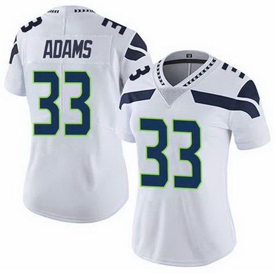 Womenn Seattle Seahawks Jamal Adams #33 White Vapor Limited NFL Jersey Womenn Seattle Seahawks Jamal Adams #33 White Vapor Limited NFL Jersey