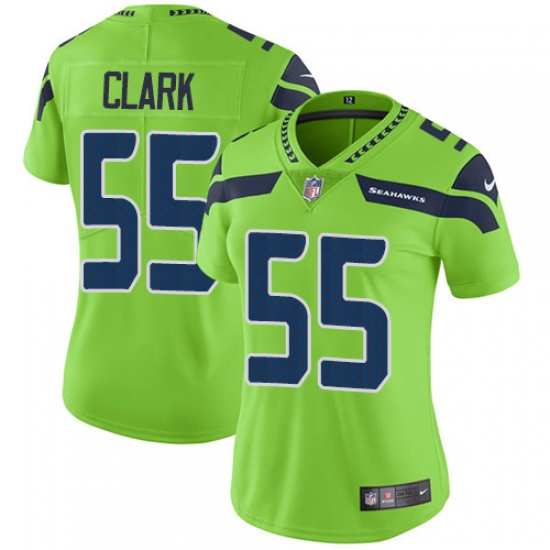 Womens Nike Seahawks #55 Frank Clark Green Stitched NFL Limited Rush Jersey Womens Nike Seahawks #55 Frank Clark Green Stitched NFL Limited Rush Jersey