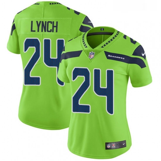 Womens Nike Seattle Seahawks 24 Marshawn Lynch Elite Green Rush Vapor Untouchable NFL Jersey Womens Nike Seattle Seahawks 24 Marshawn Lynch Elite Green Rush Vapor Untouchable NFL Jersey