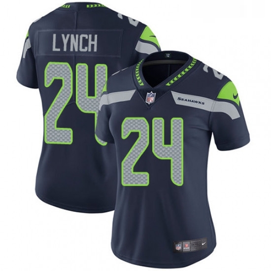 Womens Nike Seattle Seahawks 24 Marshawn Lynch Steel Blue Team Color Vapor Untouchable Limited Player NFL Jersey Womens Nike Seattle Seahawks 24 Marshawn Lynch Steel Blue Team Color Vapor Untouchable Limited Player NFL Jersey