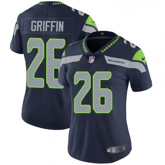 Womens Nike Seattle Seahawks 26 Shaquill Griffin Elite Steel Blue Team Color NFL Jersey Womens Nike Seattle Seahawks 26 Shaquill Griffin Elite Steel Blue Team Color NFL Jersey