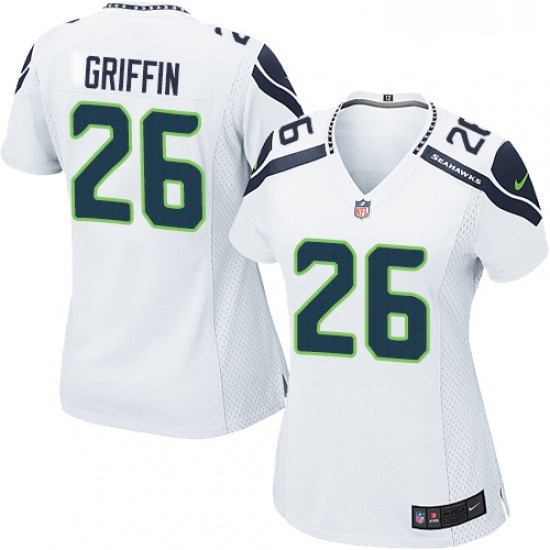 Womens Nike Seattle Seahawks 26 Shaquill Griffin Game White NFL Jersey Womens Nike Seattle Seahawks 26 Shaquill Griffin Game White NFL Jersey