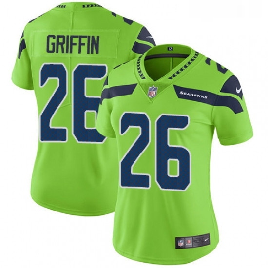 Womens Nike Seattle Seahawks 26 Shaquill Griffin Limited Green Rush Vapor Untouchable NFL Jersey Womens Nike Seattle Seahawks 26 Shaquill Griffin Limited Green Rush Vapor Untouchable NFL Jersey