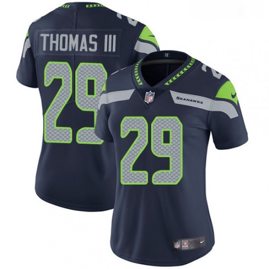 Womens Nike Seattle Seahawks 29 Earl Thomas III Steel Blue Team Color Vapor Untouchable Limited Player NFL Jersey Womens Nike Seattle Seahawks 29 Earl Thomas III Steel Blue Team Color Vapor Untouchable Limited Player NFL Jersey