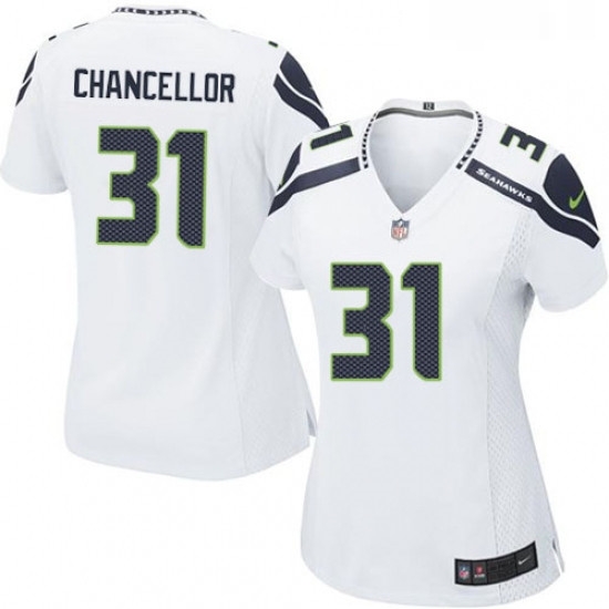 Womens Nike Seattle Seahawks 31 Kam Chancellor Game White NFL Jersey Womens Nike Seattle Seahawks 31 Kam Chancellor Game White NFL Jersey
