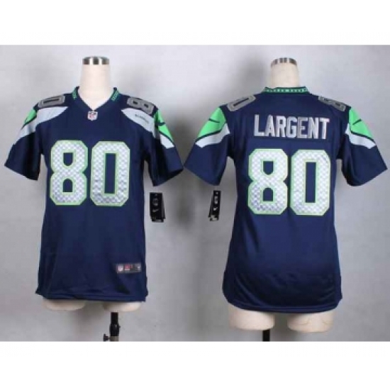 nike women nfl jerseys seattle seahawks 80 largent blue[nike]