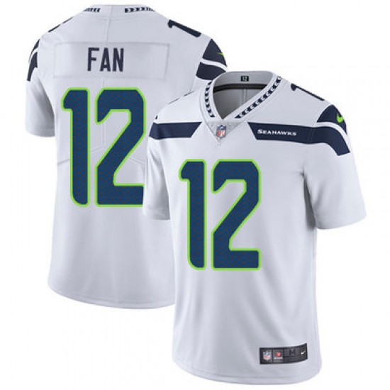 Nike Seahawks #12 Fan White Youth Stitched NFL Vapor Untouchable Limited Jersey Nike Seahawks #12 Fan White Youth Stitched NFL Vapor Untouchable Limited Jersey
