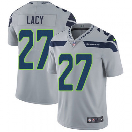 Nike Seahawks #27 Eddie Lacy Grey Alternate Youth Stitched NFL Vapor Untouchable Limited Jersey Nike Seahawks #27 Eddie Lacy Grey Alternate Youth Stitched NFL Vapor Untouchable Limited Jersey