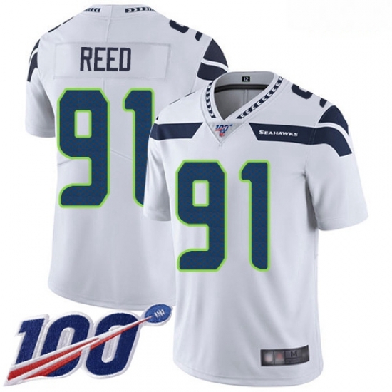 Seahawks #91 Jarran Reed White Youth Stitched Football 100th Season Vapor Limited Jersey Seahawks #91 Jarran Reed White Youth Stitched Football 100th Season Vapor Limited Jersey