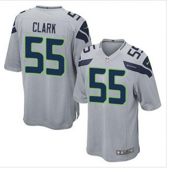 Youth NEW Seattle Seahawks #55 Frank Clark Grey Alternate Stitched NFL Elite Jersey Youth NEW Seattle Seahawks #55 Frank Clark Grey Alternate Stitched NFL Elite Jersey