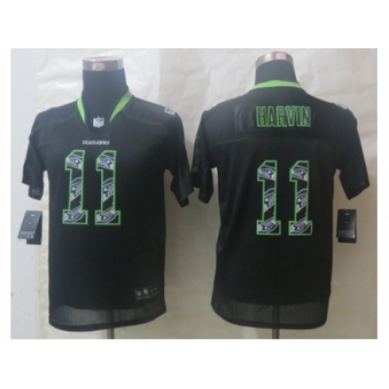 Youth Nike Seattle Seahawks #11 Harvin Black Jerseys(Lights Out Stitched) Youth Nike Seattle Seahawks #11 Harvin Black Jerseys(Lights Out Stitched)