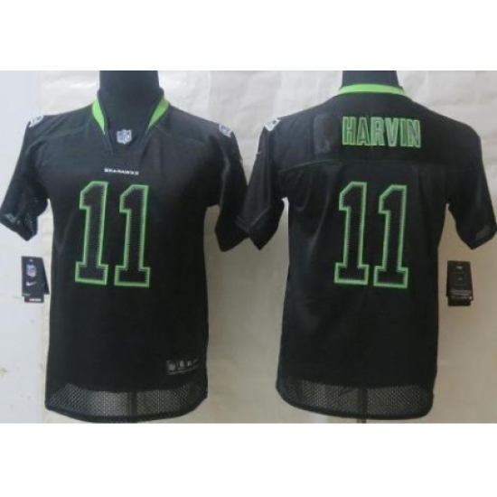 Youth Nike Seattle Seahawks 11 Percy Harvin Lights Out Black Elite NFL Jersey Youth Nike Seattle Seahawks 11 Percy Harvin Lights Out Black Elite NFL Jersey