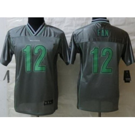 Youth Nike Seattle Seahawks 12 Fan Grey Jersey(Vapor Elite) Youth Nike Seattle Seahawks 12 Fan Grey Jersey(Vapor Elite)