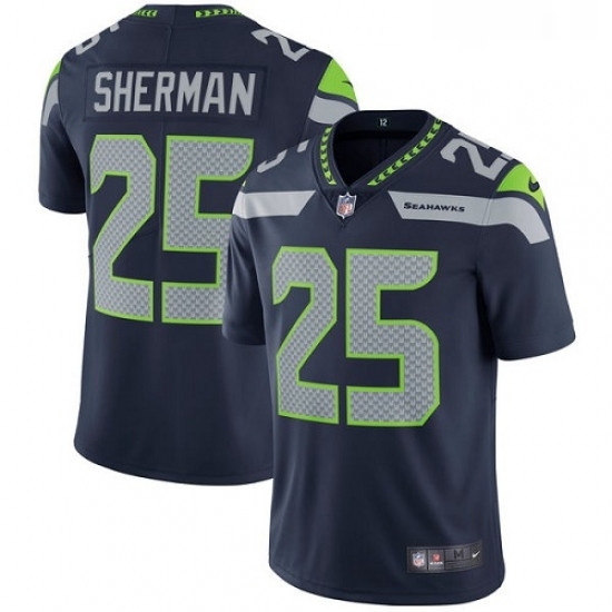 Youth Nike Seattle Seahawks 25 Richard Sherman Steel Blue Team Color Vapor Untouchable Limited Player NFL Jersey Youth Nike Seattle Seahawks 25 Richard Sherman Steel Blue Team Color Vapor Untouchable Limited Player NFL Jersey