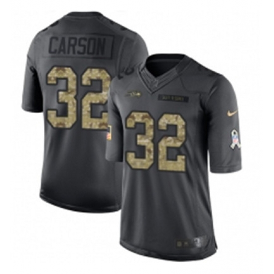 Youth Nike Seattle Seahawks 32 Chris Carson Limited Black 2016 Salute to Service NFL Jersey Youth Nike Seattle Seahawks 32 Chris Carson Limited Black 2016 Salute to Service NFL Jersey