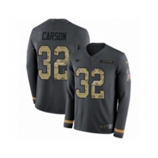Youth Nike Seattle Seahawks 32 Chris Carson Limited Black Salute to Service Therma Long Sleeve NFL Jersey Youth Nike Seattle Seahawks 32 Chris Carson Limited Black Salute to Service Therma Long Sleeve NFL Jersey