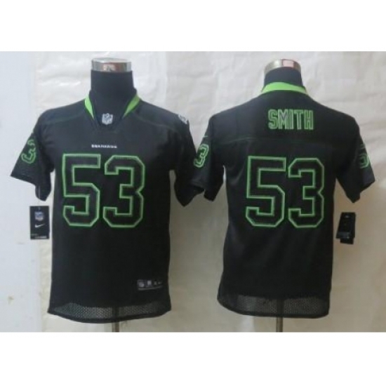 Youth Nike Seattle Seahawks #53 Malcolm Smith Lights Out Black Elite NFL Jersey Youth Nike Seattle Seahawks #53 Malcolm Smith Lights Out Black Elite NFL Jersey