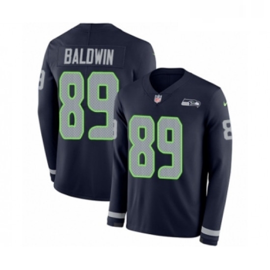 Youth Nike Seattle Seahawks 89 Doug Baldwin Limited Navy Blue Therma Long Sleeve NFL Jersey Youth Nike Seattle Seahawks 89 Doug Baldwin Limited Navy Blue Therma Long Sleeve NFL Jersey