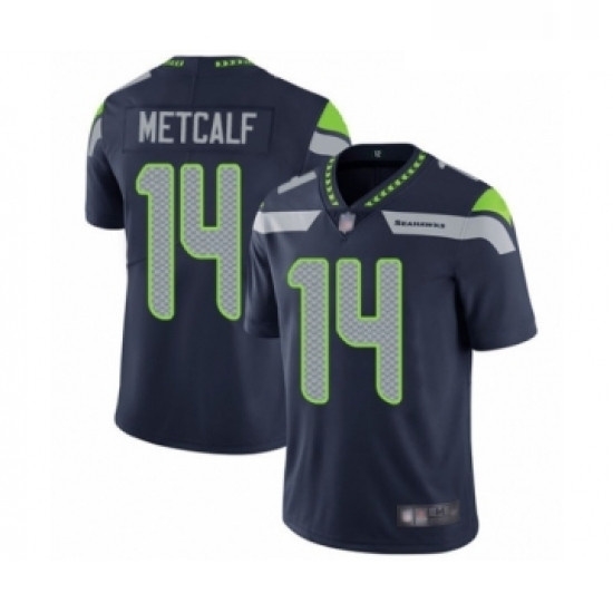 Youth Seattle Seahawks 14 DK Metcalf Navy Blue Team Color Vapor Untouchable Limited Player Football Jersey Youth Seattle Seahawks 14 DK Metcalf Navy Blue Team Color Vapor Untouchable Limited Player Football Jersey