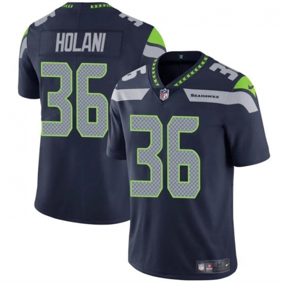 Youth Seattle Seahawks 36 George Holani Navy Vapor Limited Stitched Football Jersey Youth Seattle Seahawks 36 George Holani Navy Vapor Limited Stitched Football Jersey